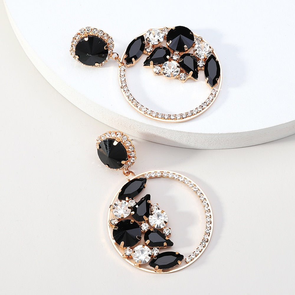 Fashion Round Large Dangle Earring