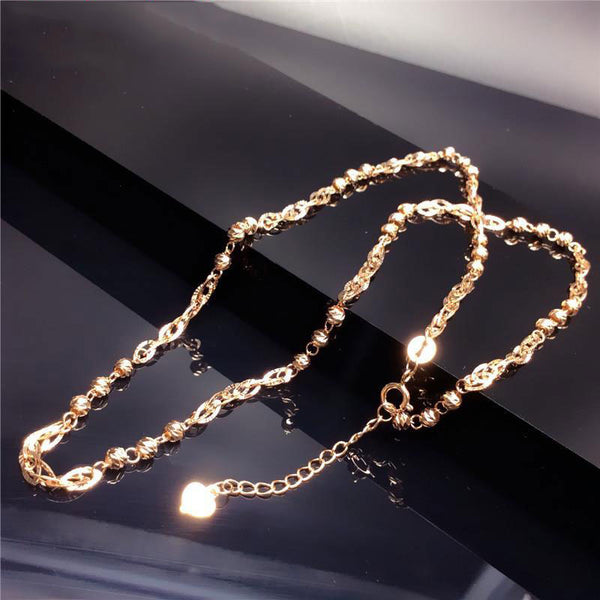 fashionable shiny new irregular stacking chains neckalce for woman