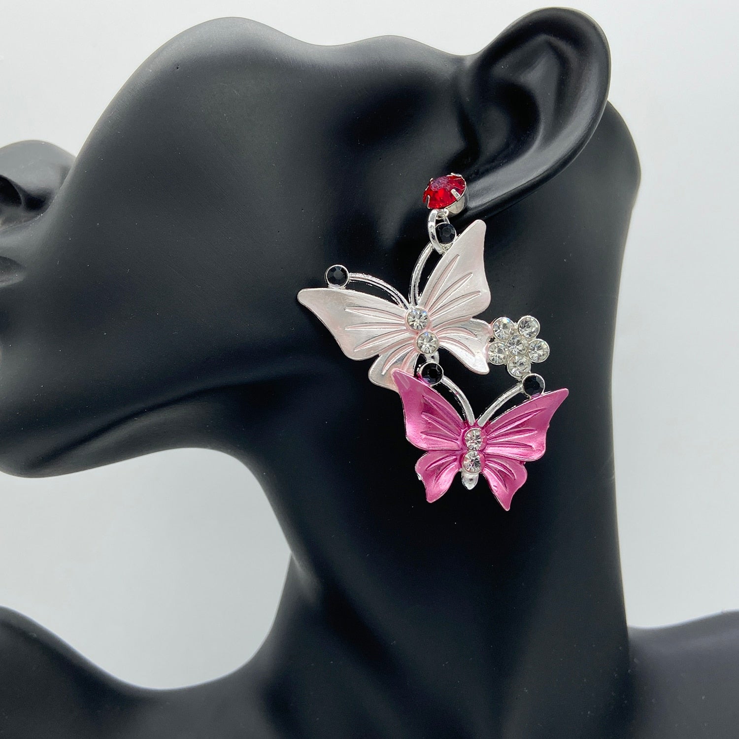 Beautiful Colorful Butterfly Drop Earrings for Women Pendant Dangle Earring