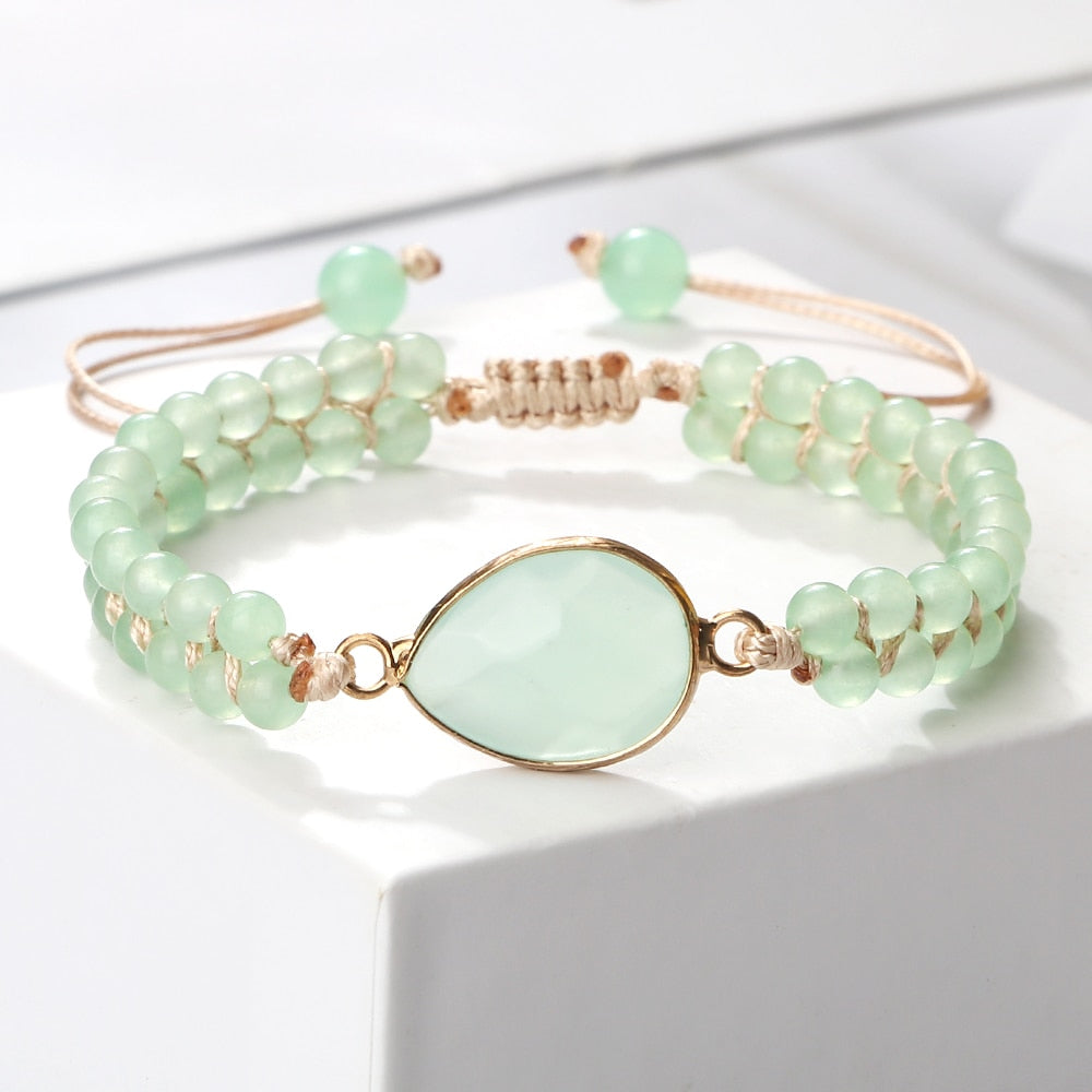 Bohemian Natural Gem Stone Bracelets For Women