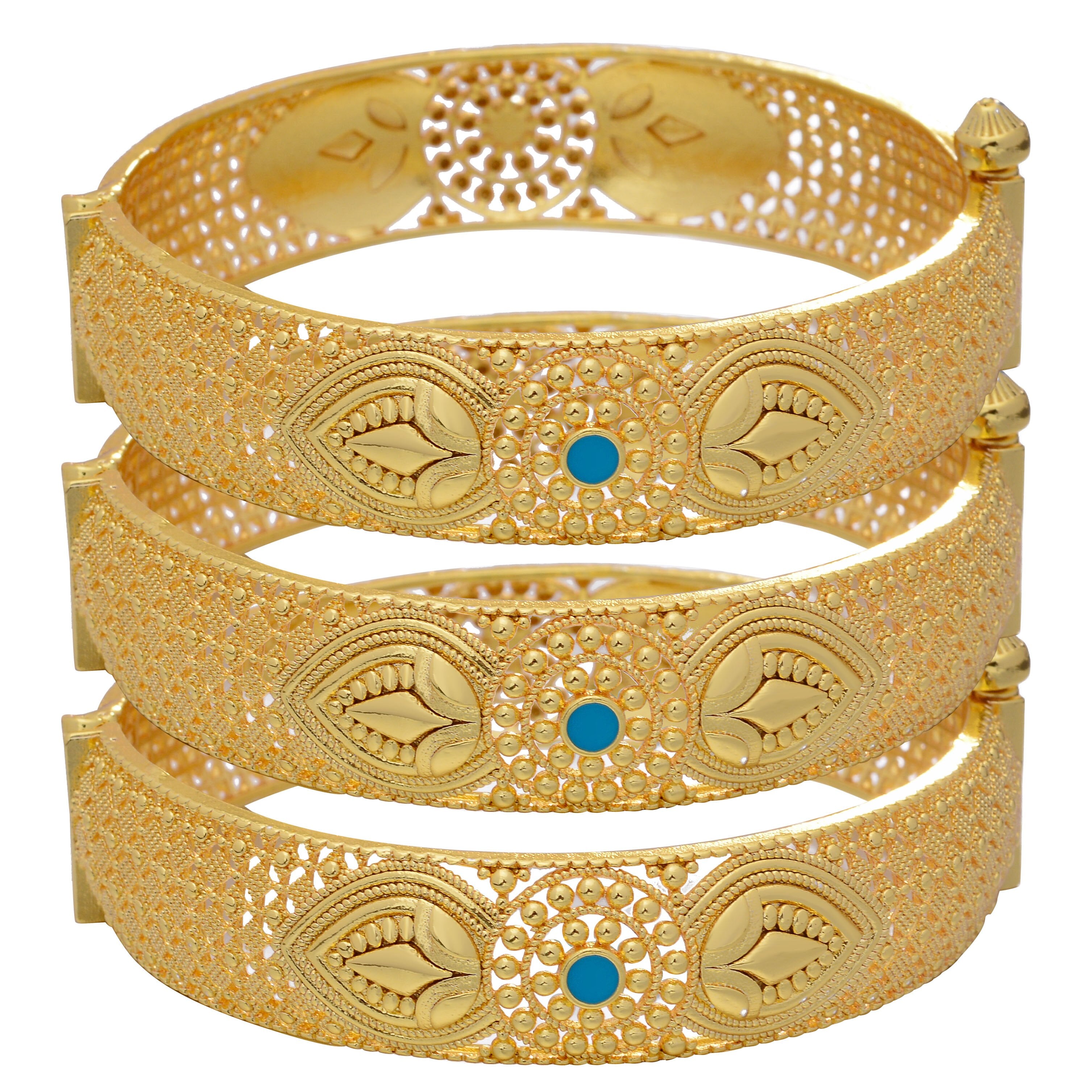 lady Luxury Bangles Dubai Gold Color Bangles For Women