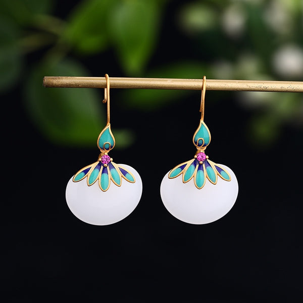 Fresh Chinese style classical earrings for women