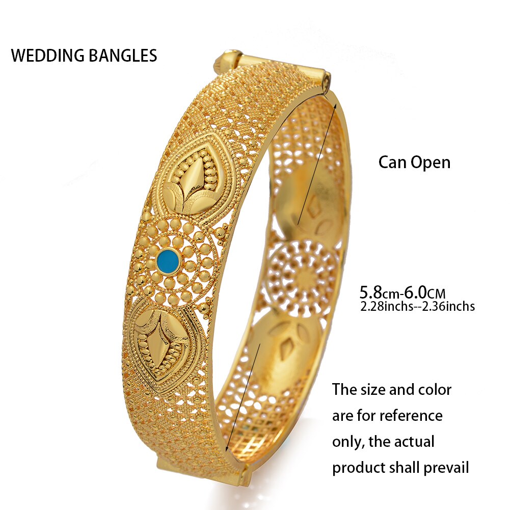 lady Luxury Bangles Dubai Gold Color Bangles For Women