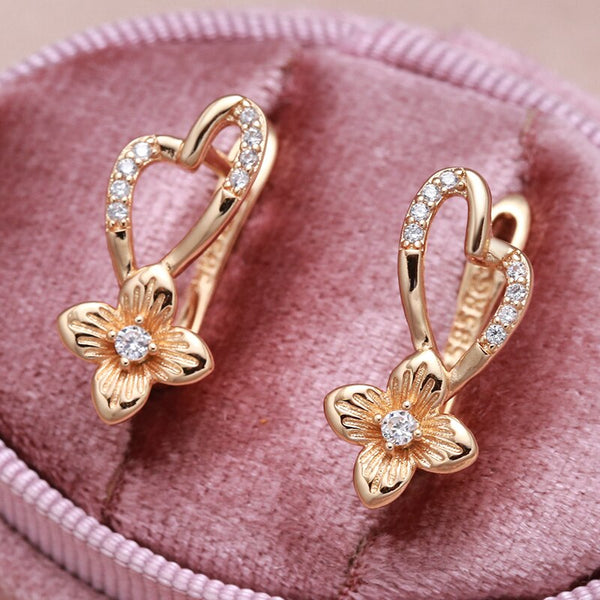 New Trandy Mini Love Zircon Earrings for Women