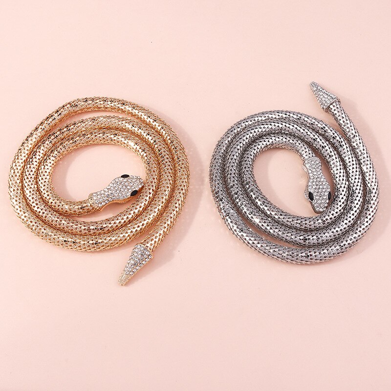 Trend Punk Snake Shaped Necklace for Women