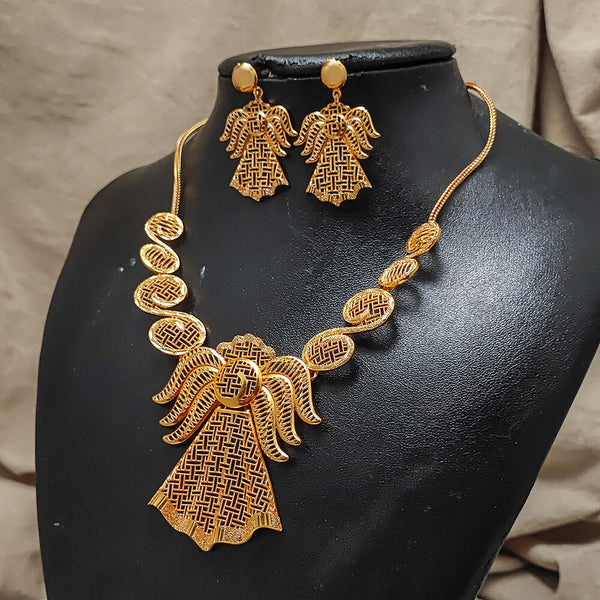 Ethiopia Africa Gold Color Dubai Necklace/Earrings/Jewelry Set for Women/