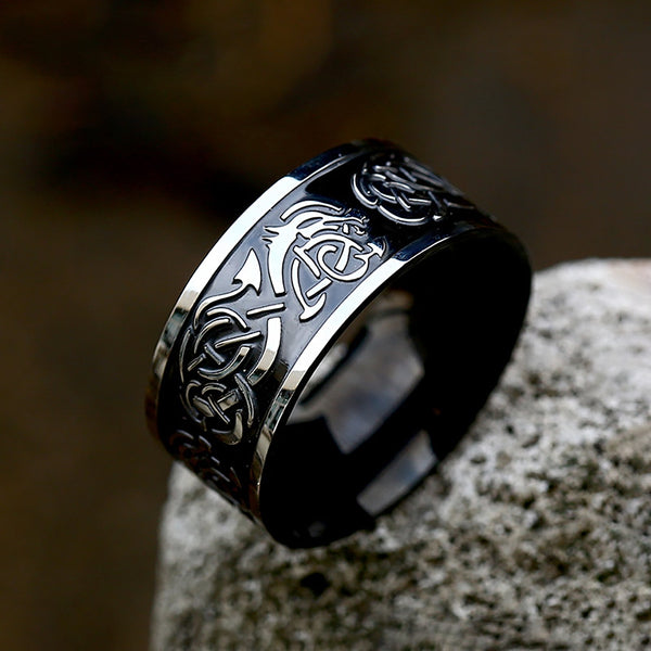 Vintage Simple Viking Celtic Knot Rings For Men Women