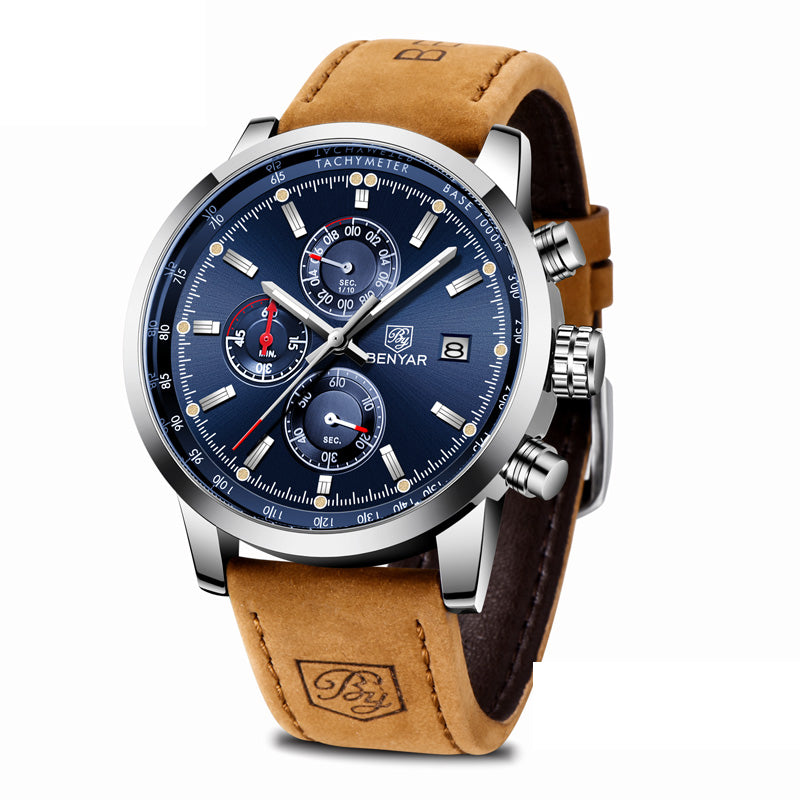 Men Luxury  Quartz Watch Fashion Chronograph Watch