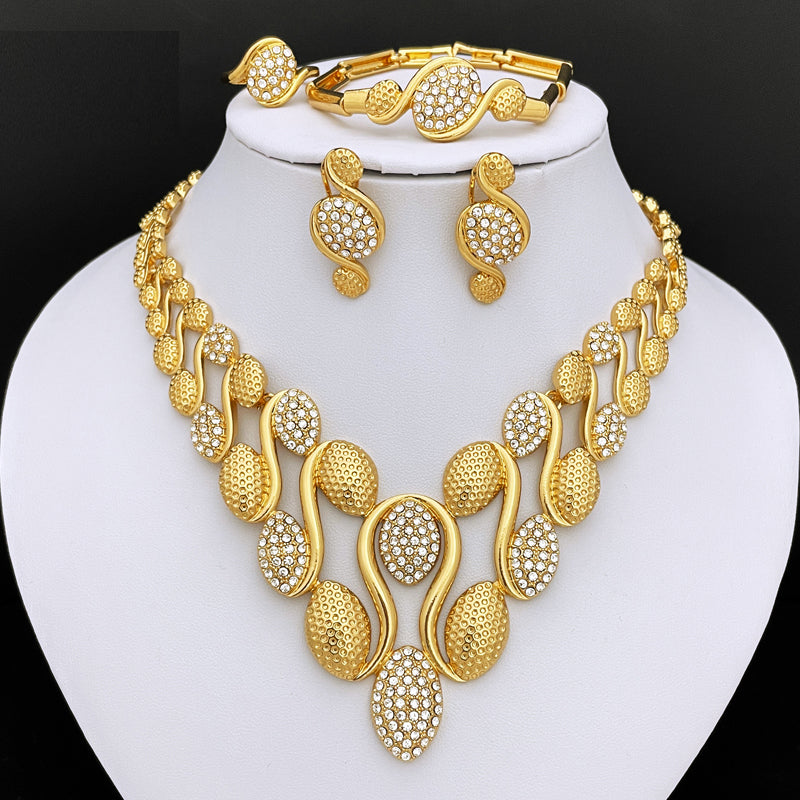 Jewelry Set For Women Necklace And Earrings Charm Bracelet Women full jewelry set