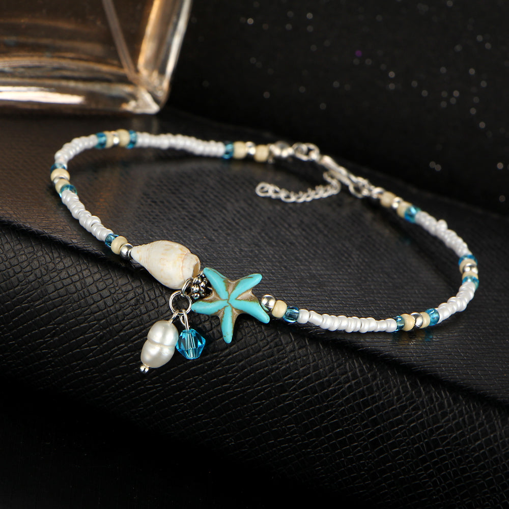 Shell Anklet Beads Starfish Anklets For Women