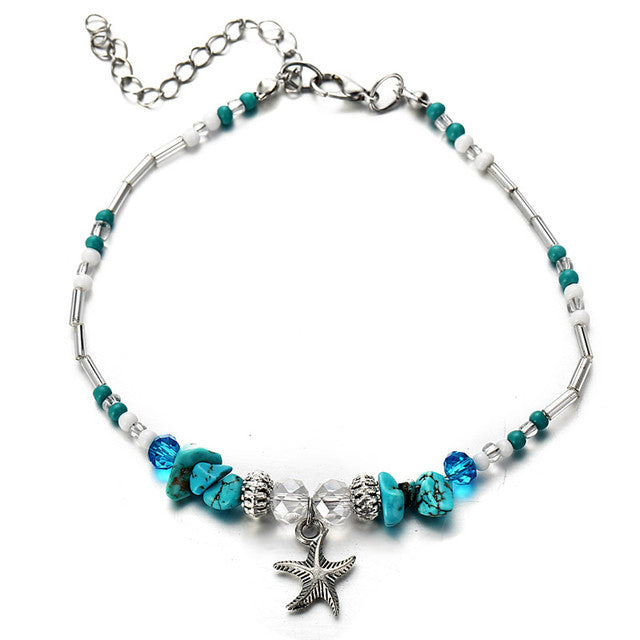 Shell Anklet Beads Starfish Anklets For Women