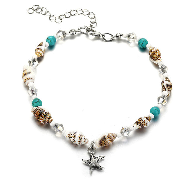 Shell Anklet Beads Starfish Anklets For Women