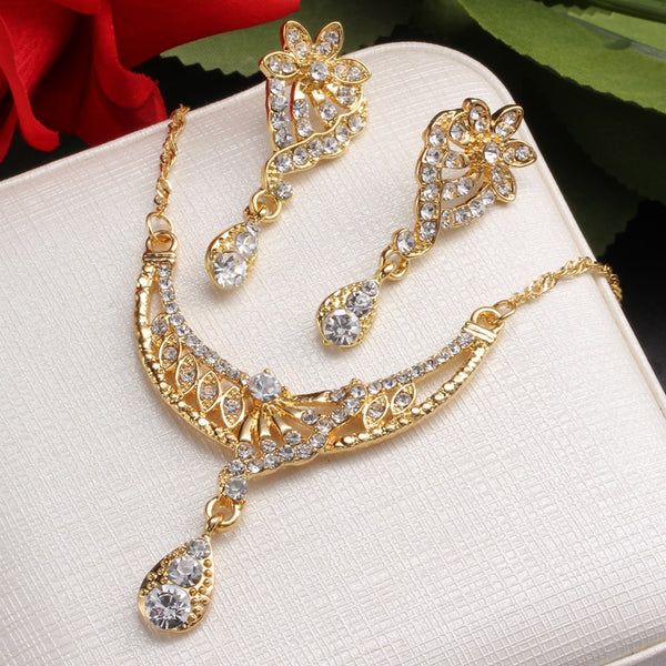 Women's Dresses Accessories Cubic Necklace Earrings Set