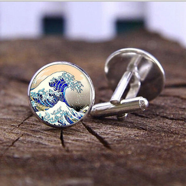 Great Wave of Kanagawa Cufflinks