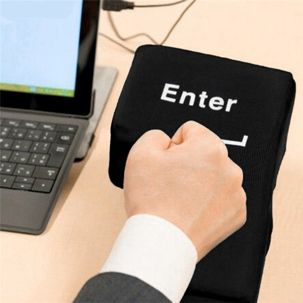 USB Stress Relief Enter Key Pillow