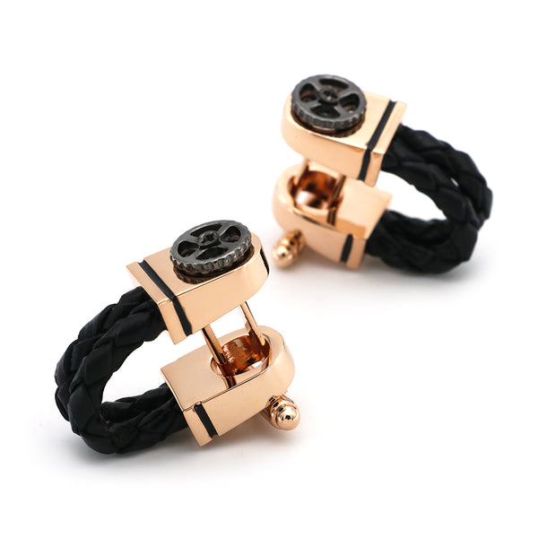 Luxury Cufflinks Rose Gold Business Cuff Links