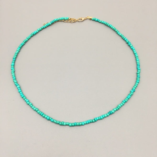 Simple Seed Beads Strand Necklace