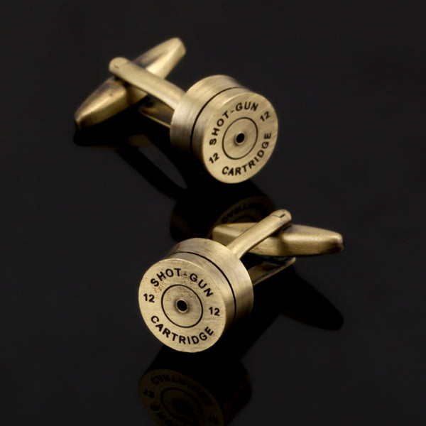 high quality bronze and gold bullet cufflinks