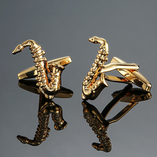 high quality brass musical  shirt Cufflinks