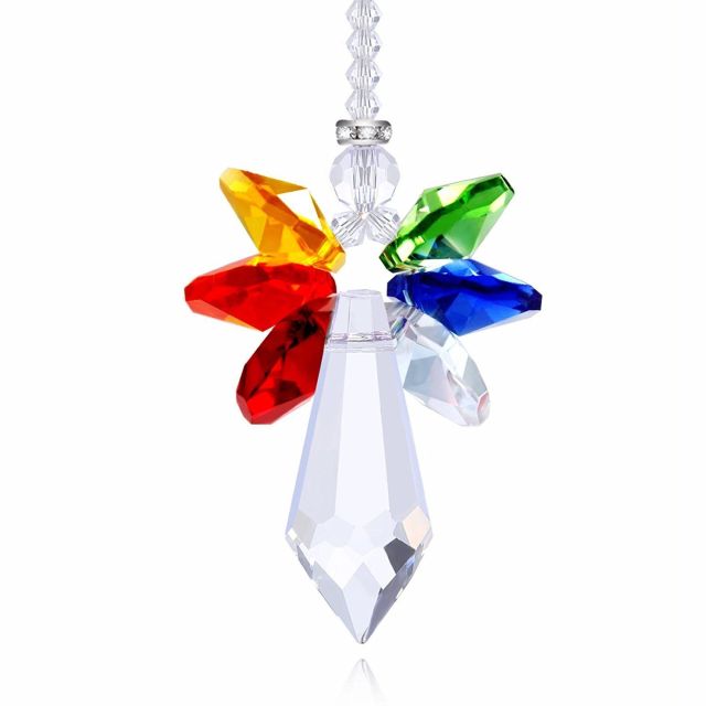 Crystal Guardian Angel Suncatcher  Car Charm for Rear