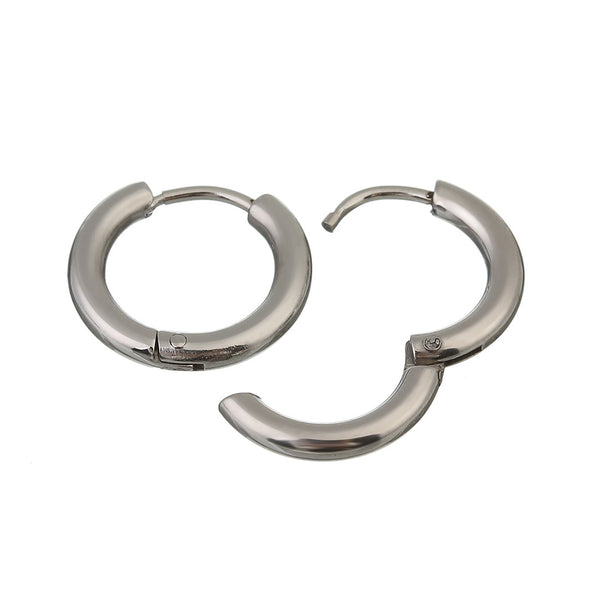 Small Round Earrings 316L Stainless Steel Earrings for Women