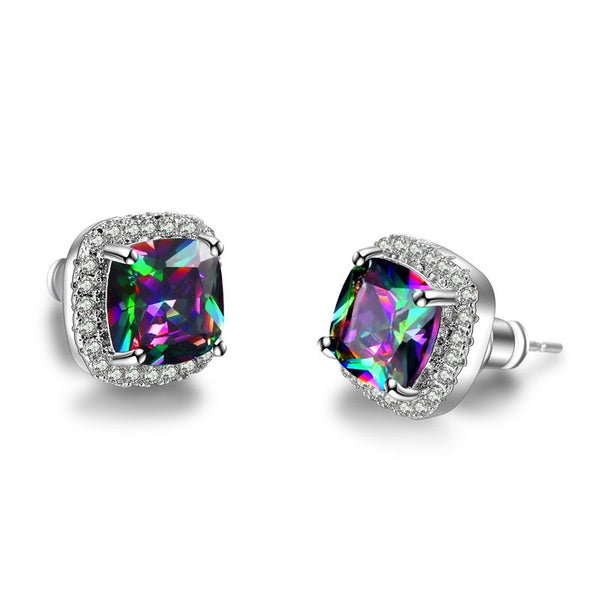 Luxury Female Crystal Zircon Stone Earrings