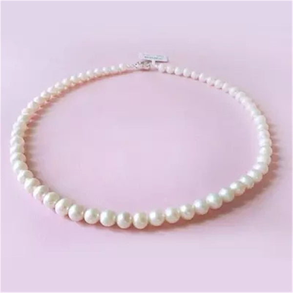 freshwater White South Sea Shell pearl necklace