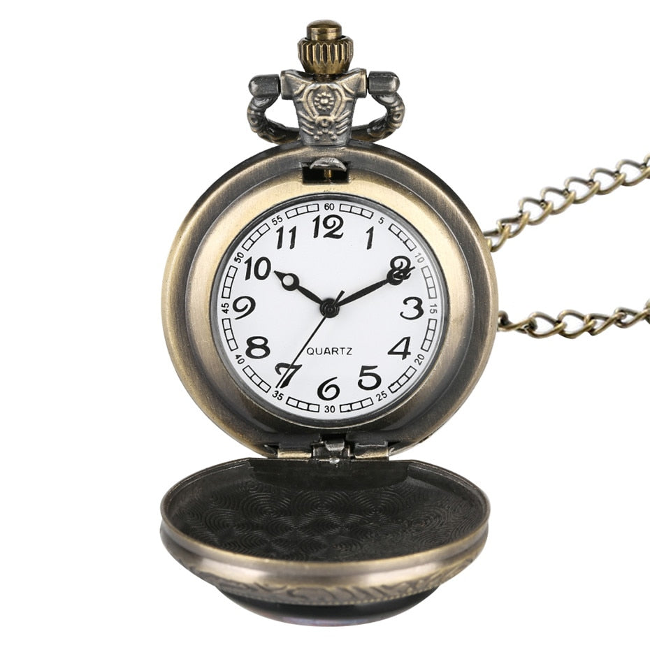 Vintage Creative Eye Design Quartz  Pocket Watch