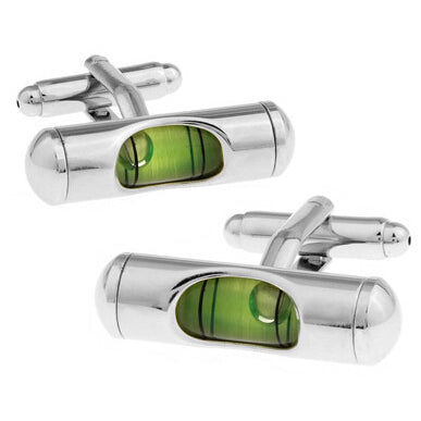 Luxury shirt Green level meter cufflink