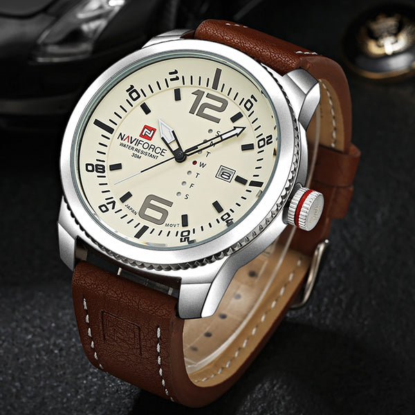 Luxury Date Quartz Watch Men Casual Military Sports Watches