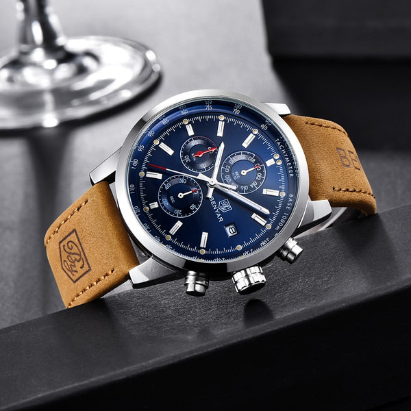 Men Luxury  Quartz Watch Fashion Chronograph Watch