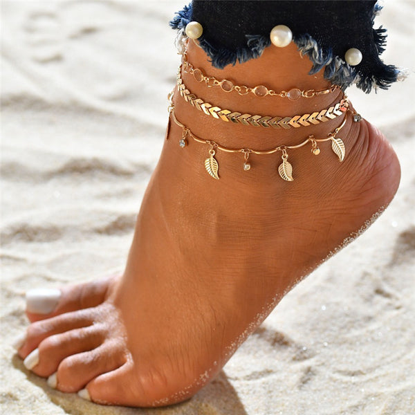 3pcs/set Anklets for Women