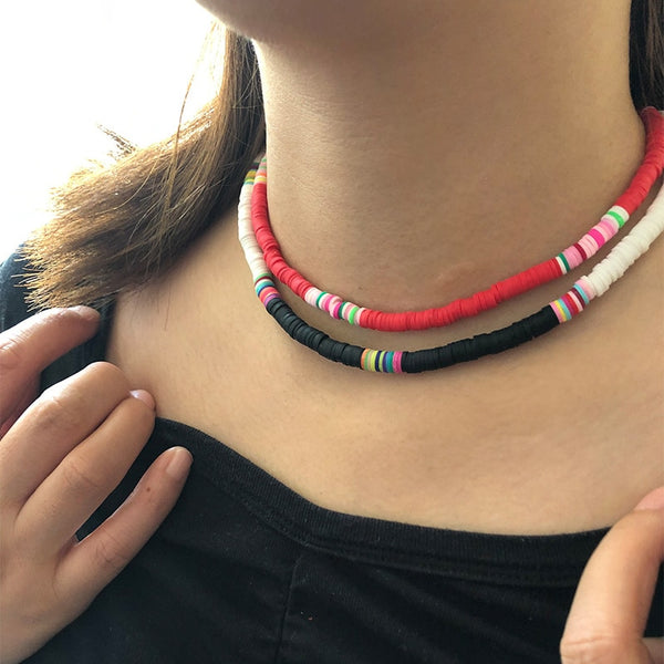 New Fashion 6mm Soft Pottery Choker Necklace