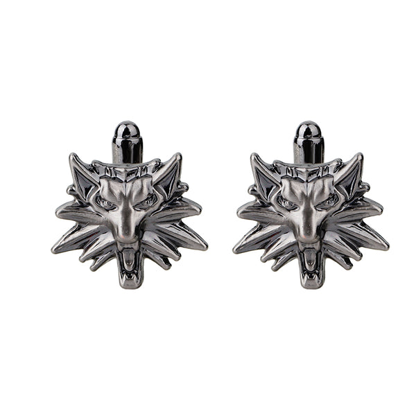 Vintage Statement Wolf Head Cufflinks