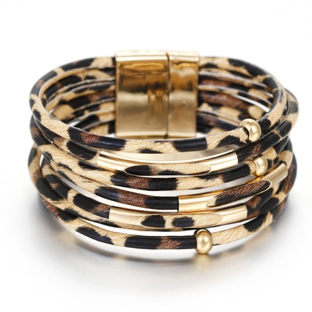 Fashion Elegant Multilayer Wide Wrap Bracelet