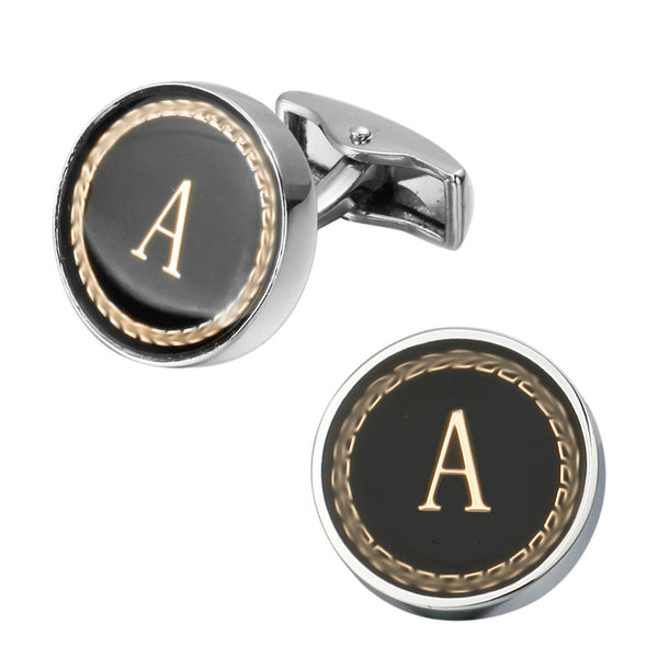 Fashion Letter A D R H M Cufflinks