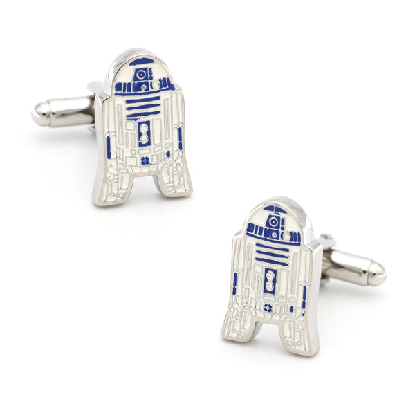 Star Wars Robot Design Blue Color Quality Copper Cuff Links