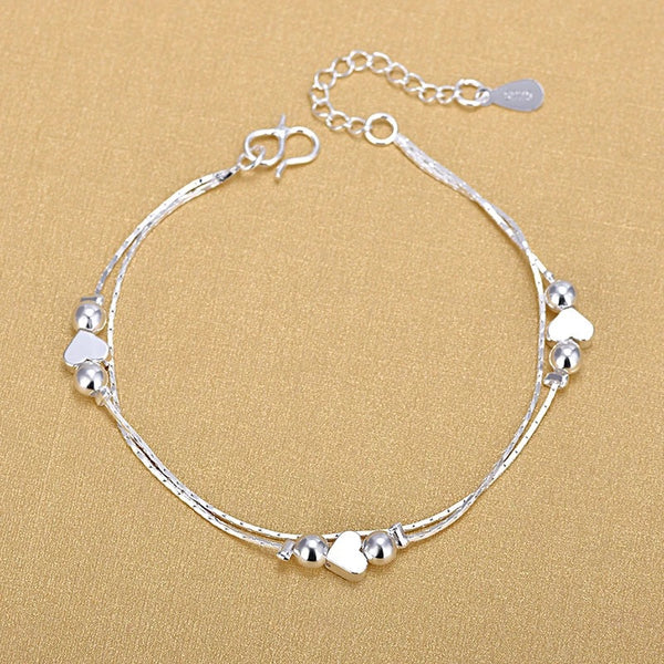 Silver Anklets 925 Fashion Silver Jewelry Chain Anklet for Women