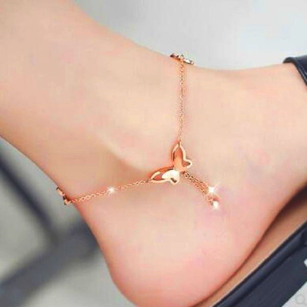 Simple Butterfly Shape Anklet Bracelet