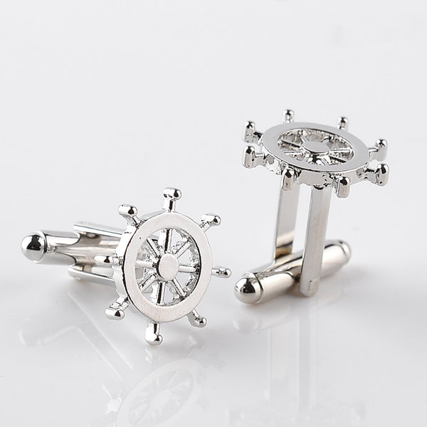 Trendy Men silver plated Cufflinks