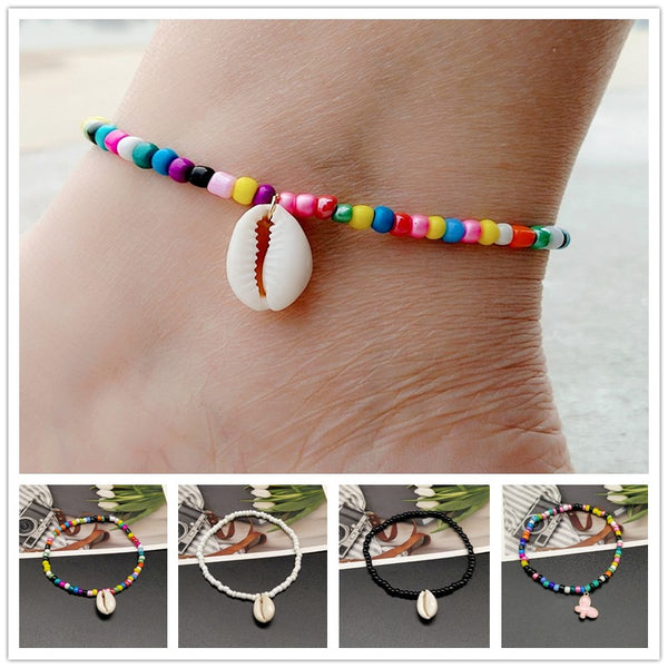 Small Colorful seed Beads Anklet