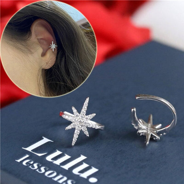 Women Gold Color Star Earrings For Women