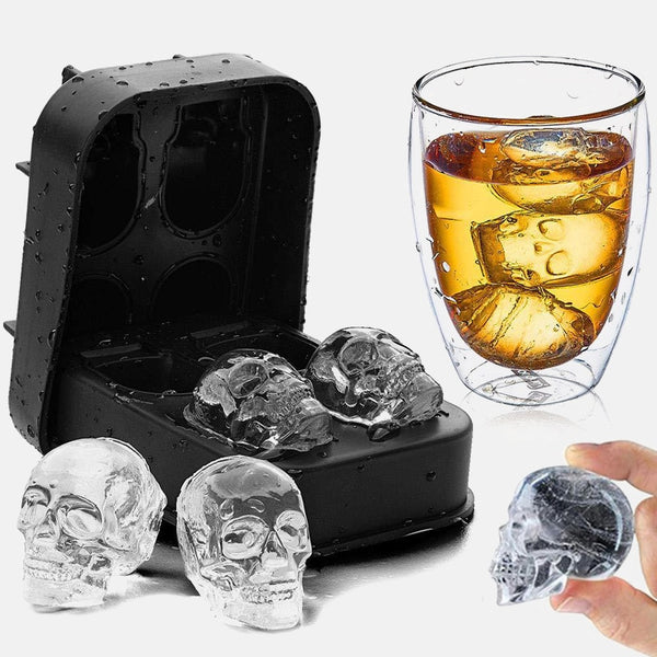 3D Skull Silicone Ice  Cube  Mold