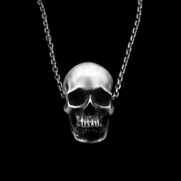 Anatomy Humans Skull Pendant Necklace Men's