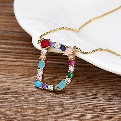 High Quality Women Initial Letter Necklace