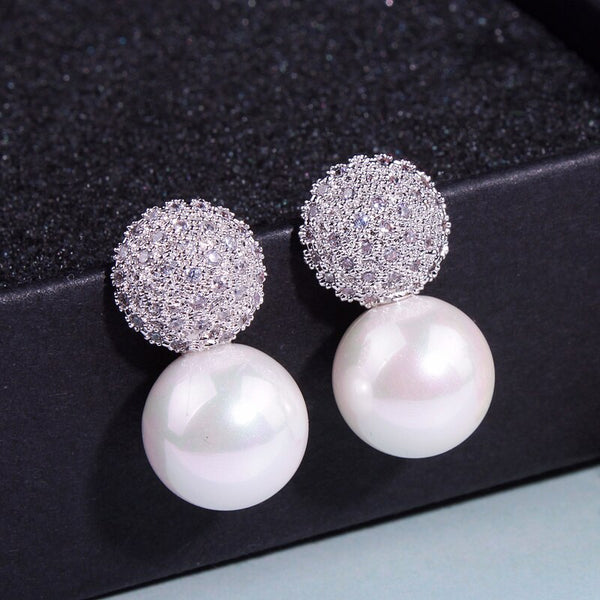 Fashion Wedding Pearl Jewelry  Party Pearl Earrings