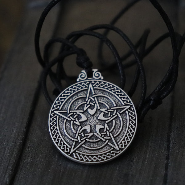 Gothic Wicca Celtics Pentagram Pendant Necklace Wiccan Pagan Animal