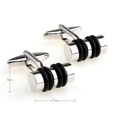 Luxury shirt Black cufflink for mens