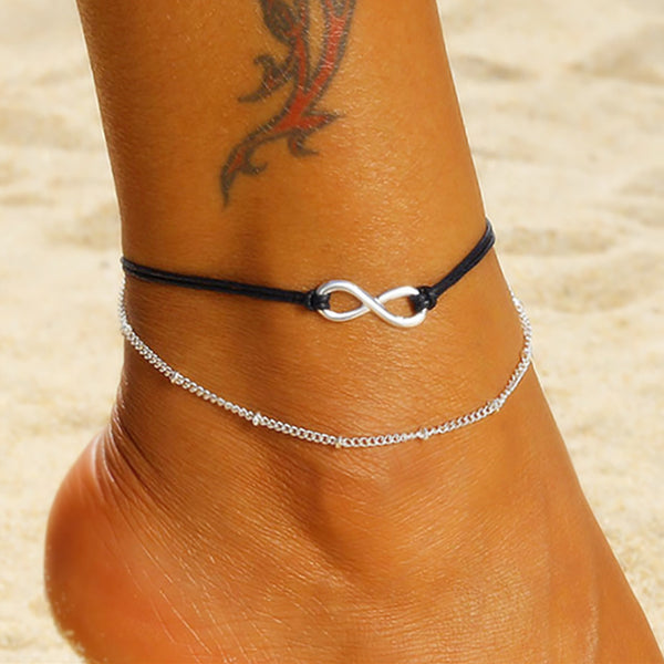 Simple Anklet Infinity Bead Charm Anklet