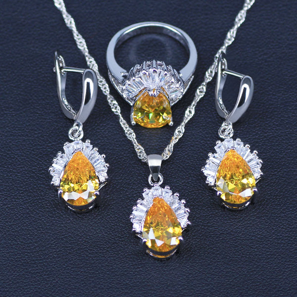 Sparking Yellow Jewelry Sets